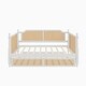 preview thumbnail 9 of 8, Traditional Style Rattan Twin Size Daybed with Twin Size Trundle ,Antique White