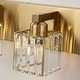 preview thumbnail 65 of 93, 2/3/4/5 Light Bathroom Vanity Light Wall Sconce with Crystal Shade