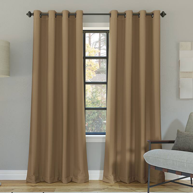 Sun Zero Oslo Theater Grade Extreme Total Blackout Grommet 1-Piece Curtain Panel, Single Panel