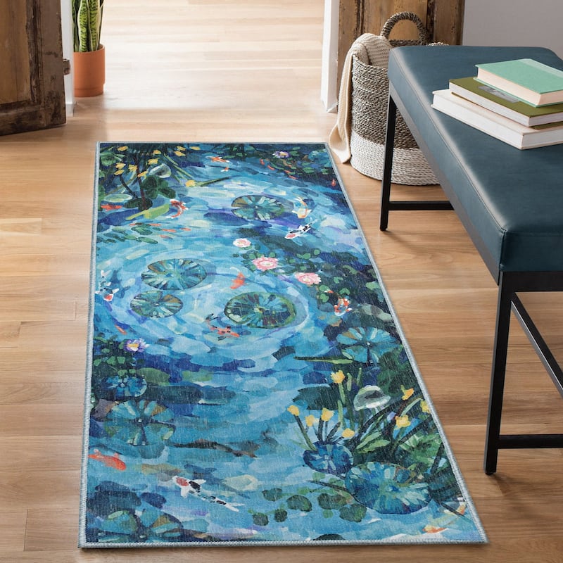 Liora Manne Impressions Peace Pond Indoor/Outdoor Mat