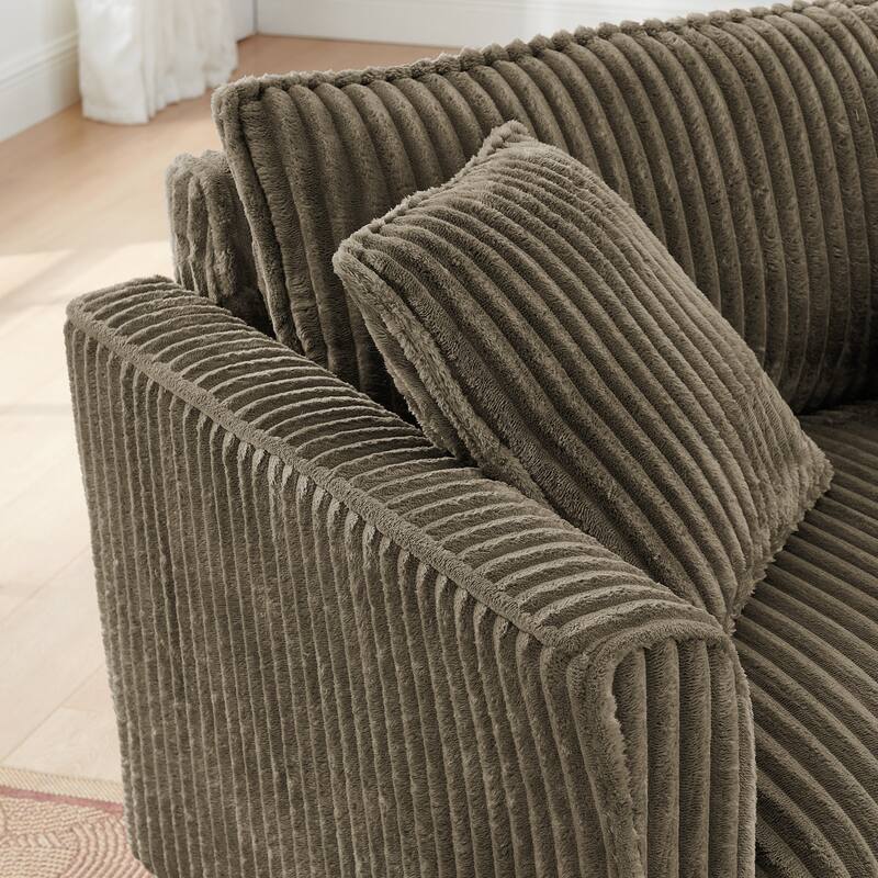 Lazy Sofa Chair, Comfortable Single-person Sofa Chair, with a Backrest and Soft seat Cushion, Having Armrests on Both Sides
