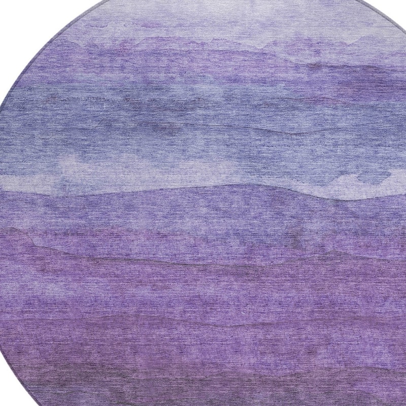HomeRoots Abstract Modern Rectangle Outdoor Rug
