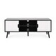 preview thumbnail 21 of 20, Peermont Mid-Century Modern TV Stand with 2 Doors and 2 Shelves by Christopher Knight Home - 47.25" W x 15.50" D x 18.50" H