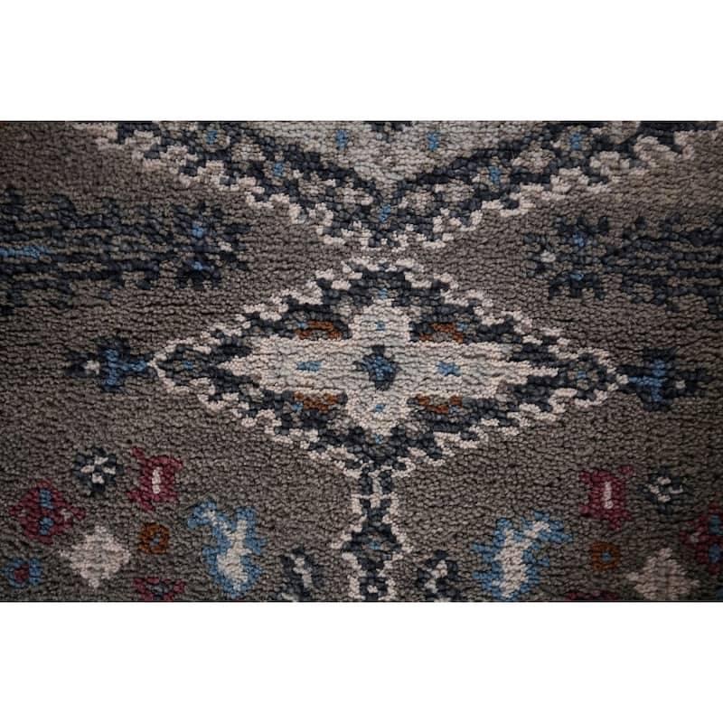 Gray Viss Oriental Runner Rug Hand-Knotted Wool Carpet - 2'7"x 8'0"