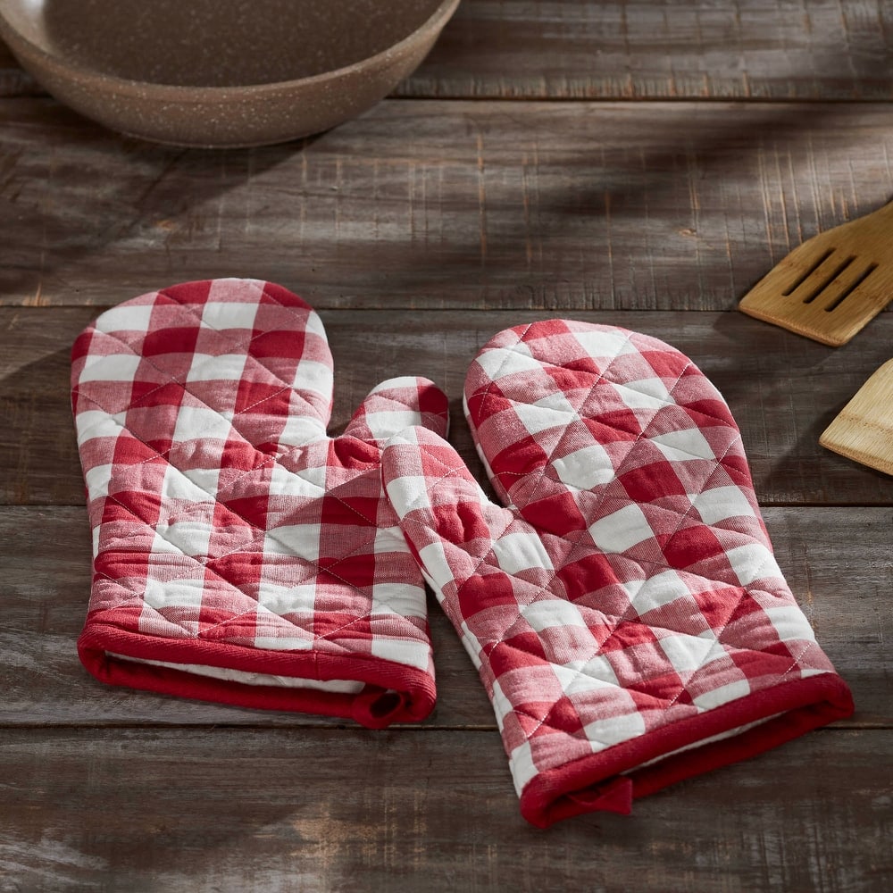 Annie Buffalo Check Oven Mitt Set of 2