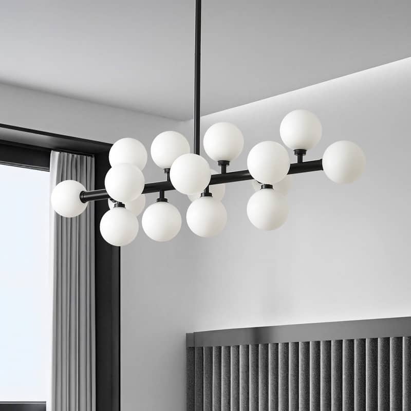 Mid Century Modern Chandelier Sputnik Liner Pendant Light Fixture