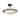 LumenAria Ring 3-light Dark Bronze Round Bowl Semi-flush, Faux Alabaster Shade