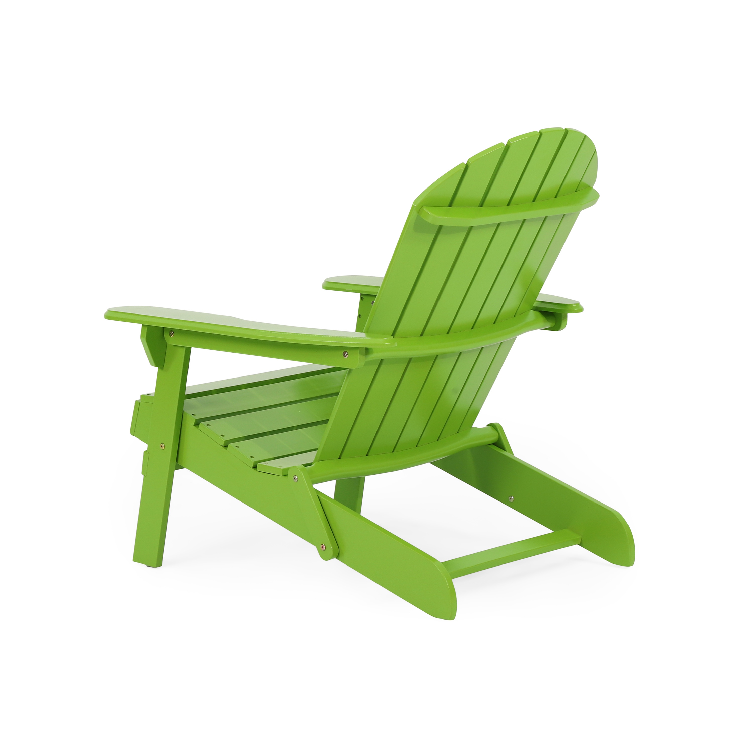 Hanlee Outdoor Rustic Acacia Wood Folding Adirondack Chair Set of