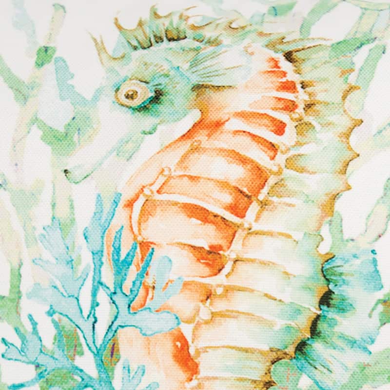 Colorful Seahorse Pillow