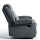 preview thumbnail 35 of 101, Overstuffed Cotton Corduroy Manual Pushback Recliner with Wide Armrest