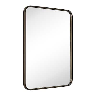 Rounded Rectangle Bathroom Vanity Mirror, Vertically/Horizontal Hanging
