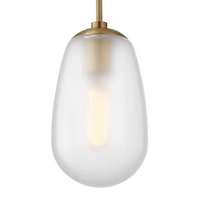 Hudson Valley Lighting Bruckner Single Light 6" Wide Mini Pendant - Aged Brass