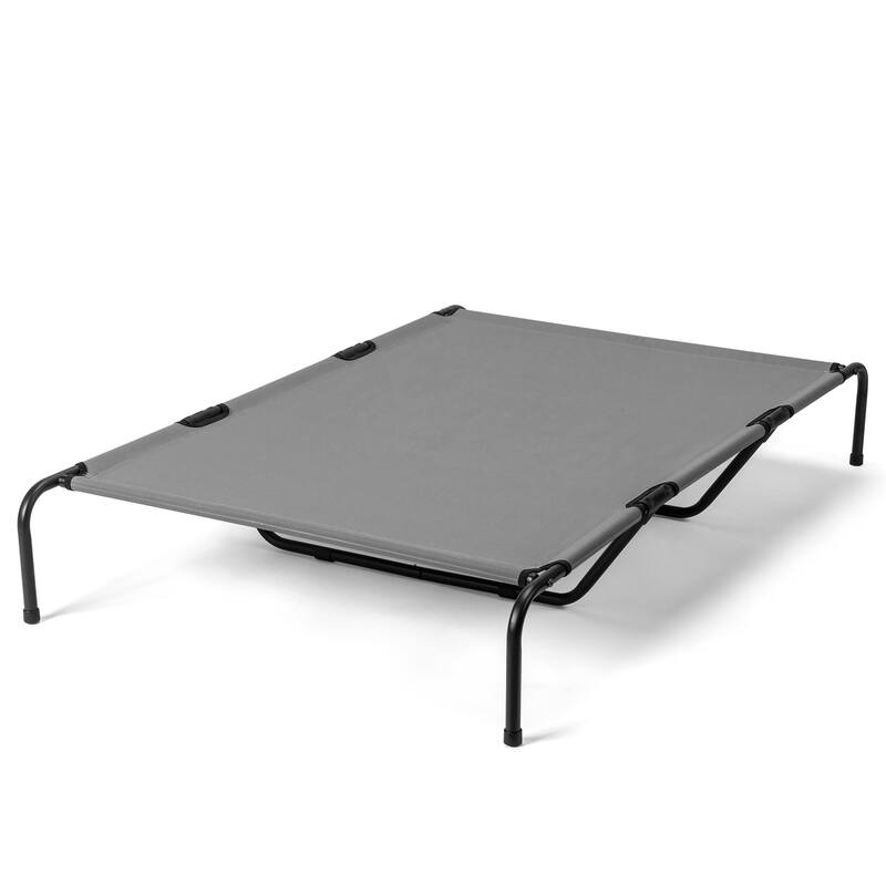 Large Elevated Dog Bed with Powder Coated Steel Frame Suitable for Large Dogs - 60"D x 37"W x 9"H