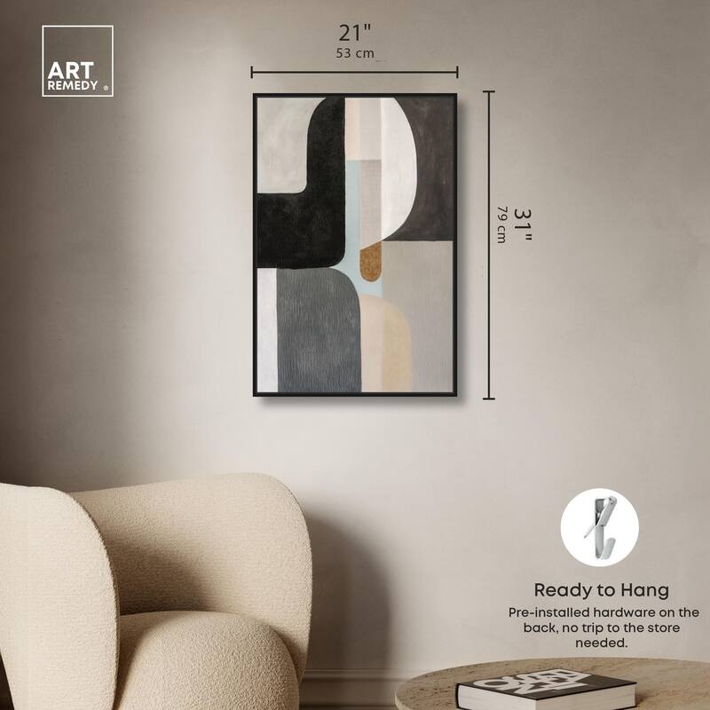 Interlocking Segments III Canvas by Art Remedy
