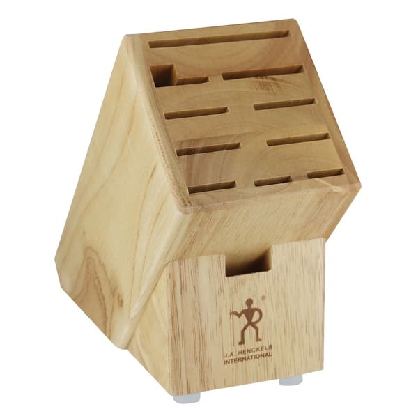 slide 2 of 6, Henckels Hardwood Knife Block, Knife Storage, 11-slot - Natural Natural - 11-slot