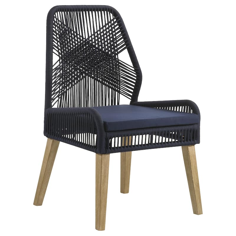 Nakia Woven Rope Dining Side Chairs (Set of 2)