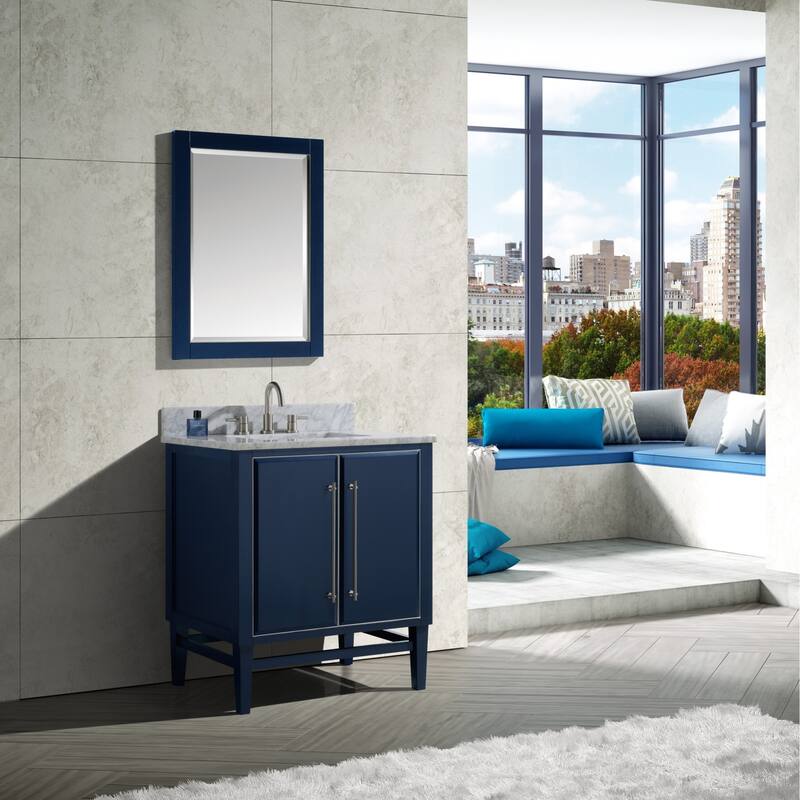 Avanity Mason 32" x 24" Framed Bathroom Mirror with Silver Trim