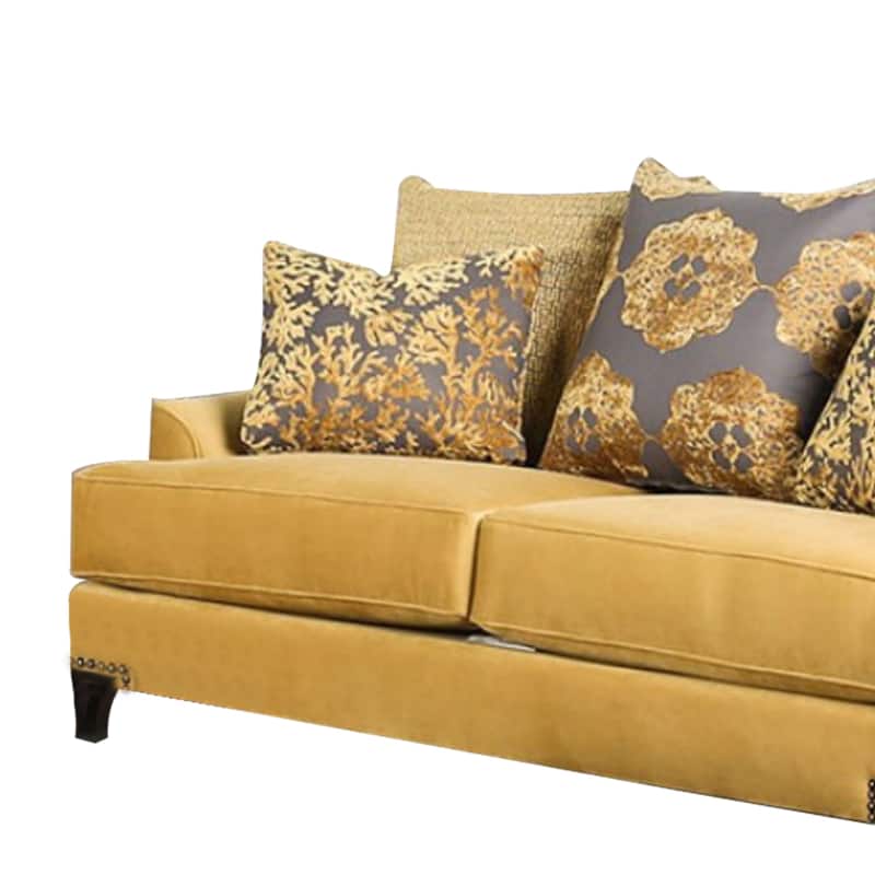 Luxurious Loveseat In Enchanting Gold