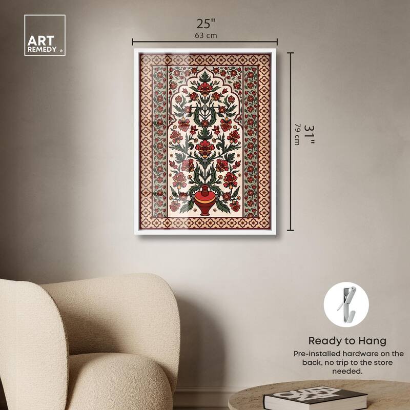 Royal Floral Mat Shadowbox by Art Remedy