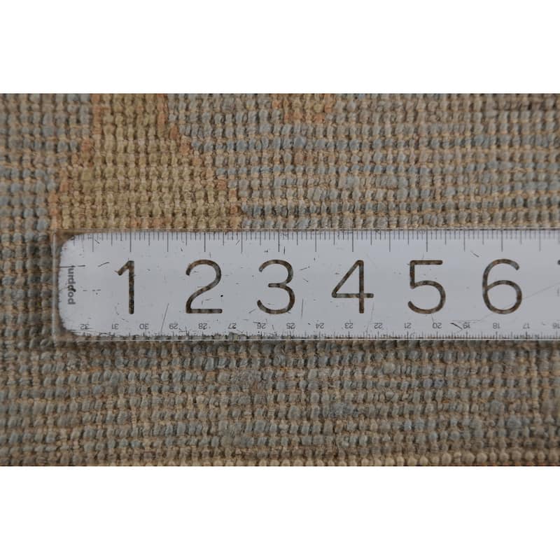 Hand Knotted Oriental 100% Wool Carpet Transitional All-Over Greys & Charcoal Oushak Area Rug - 12' 0'' X 8' 10''