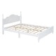 preview thumbnail 9 of 8, Queen Size Wood Platform Bed Frame,Retro Style Platform Bed
