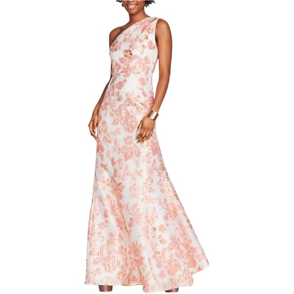 adrianna papell floral dress ADRIANNA PAPELL AP1E211921 PETITE FLORAL OFF SHOULDER DRESS