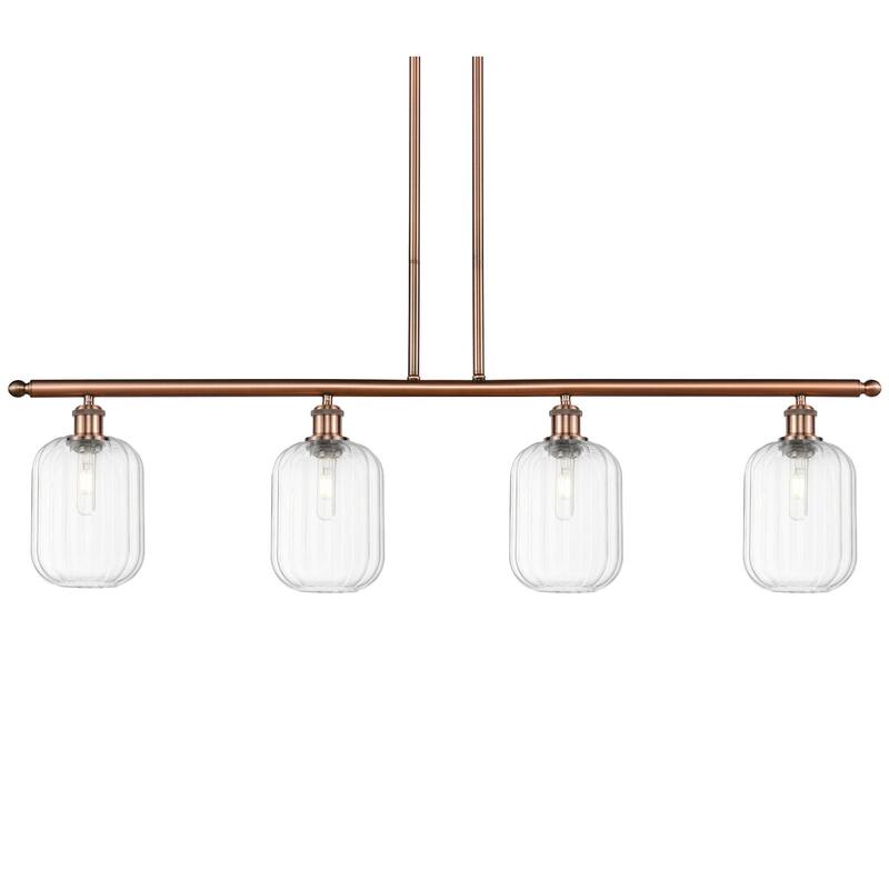 Innovations Lighting 516-4I-13-48 Preston Linear Preston 4 Light 48" - Antique Copper / Clear