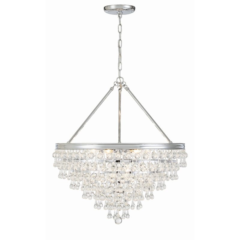 Crystorama Lighting Group Calypso 8 Light 24" Wide Chandelier with
