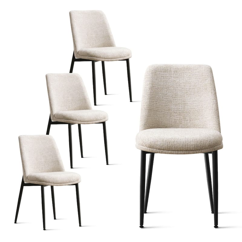 Upholstered Back Dining Chair (Set Of 4)