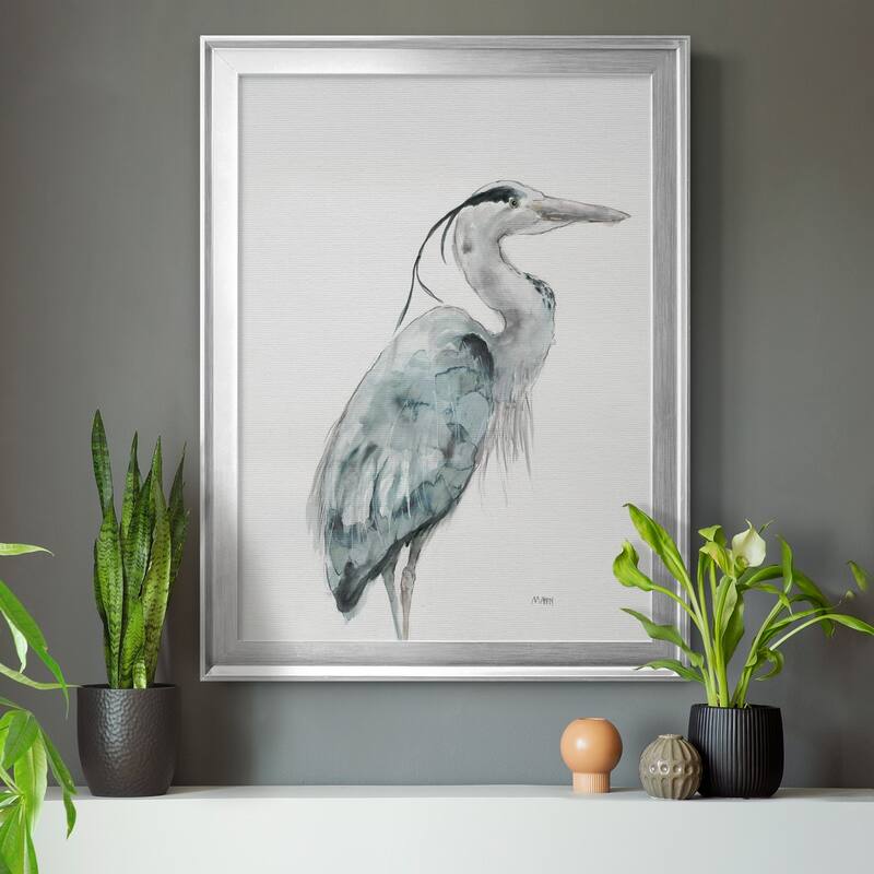 BLUE HERON I Premium Framed Canvas - Ready to Hang