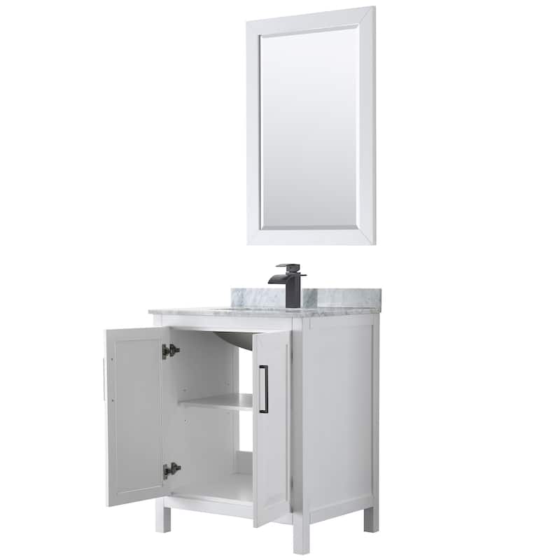 Wyndham Collection Daria 30" Free Standing Single Vanity Set with MDF