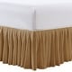 preview thumbnail 8 of 95, Serenta Pleated Bedskirt 18" Drop King - tannin