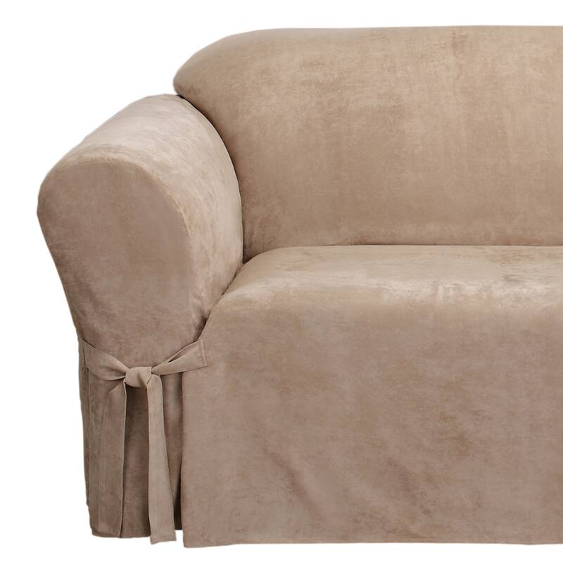SureFit Soft Suede 1 Piece Sofa Slipcover