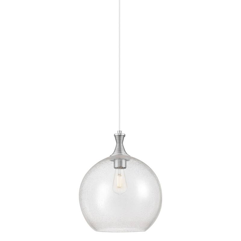 Innovations Lighting 415-1P-19-14 Astor Pendant Astor 14" Wide Pendant - Satin Nickel / Seedy