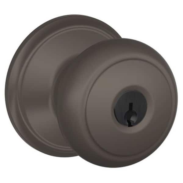 Schlage Andover Keyed Entry Panic Proof Door Knob Set Bed Bath