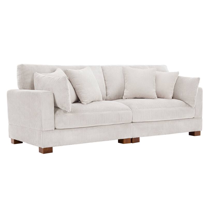 Sectional Sofa Set Modular Couch with Ottomans