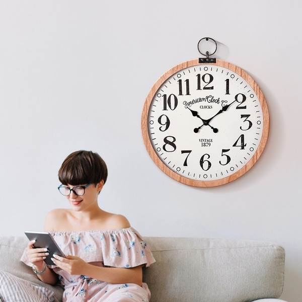 American Clock Co. Vintage Pocket Watch Wall Clock - Bed Bath