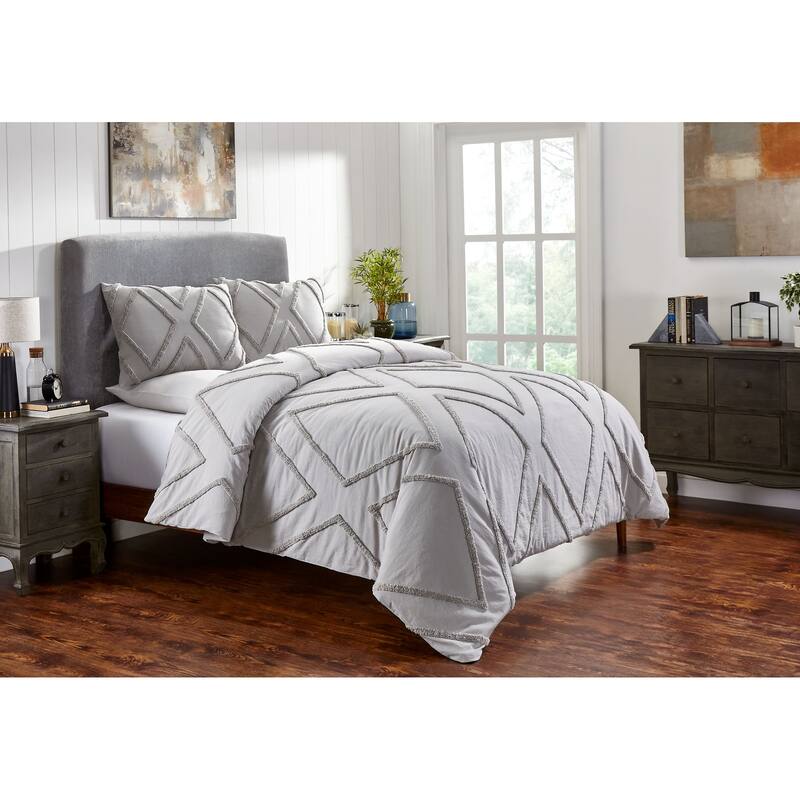 Fabstyles Arizona Chenille 3 Piece Duvet Cover Set