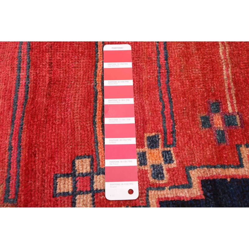 ECARPETGALLERY Hand-knotted Konya Anatolian Light Red Wool Rug - 4'2 x 8'6