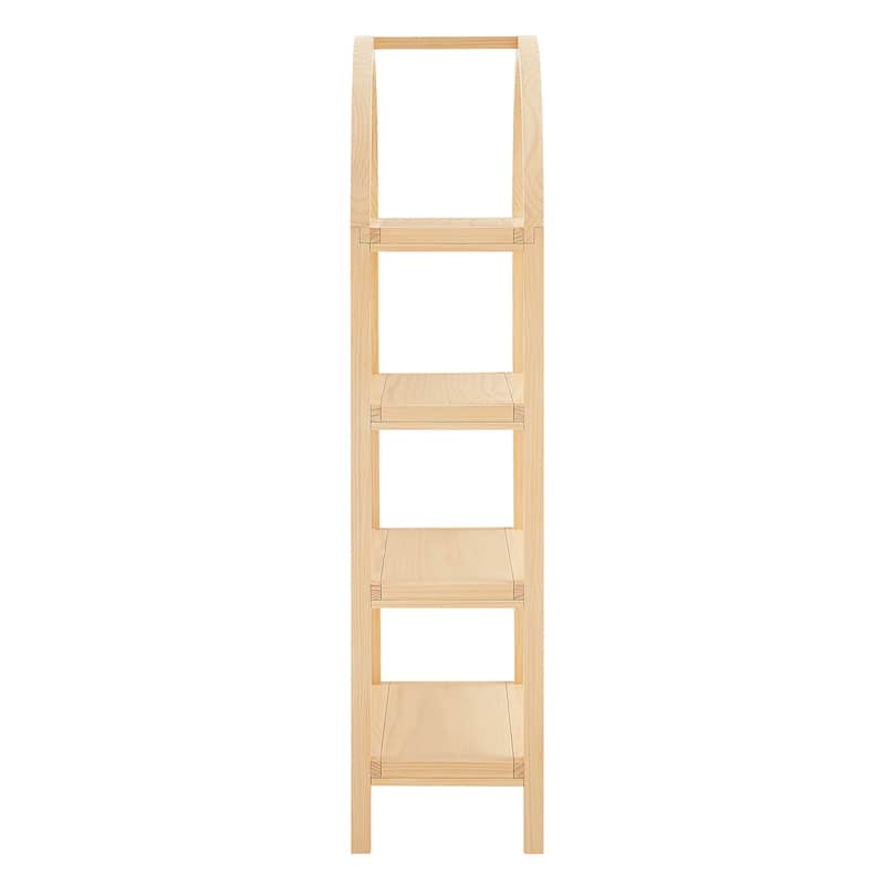 Vexley 60 Inch Wide Arched Bookshelf
