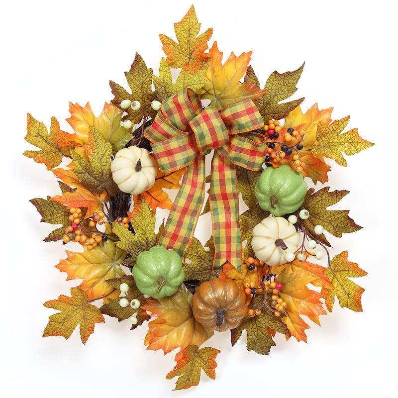 20" Fall Thanksgiving Wreath