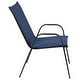 preview thumbnail 20 of 35, 5 Pack Outdoor Stack Chair with Flex Comfort Material - Patio Stack Chair
