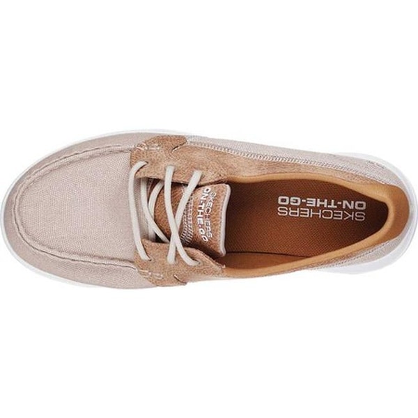 GOwalk Lite Coral Boat Shoe Natural 