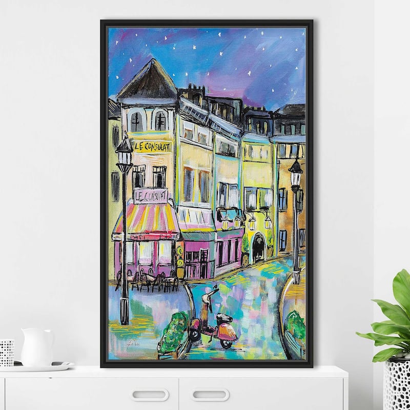 "Paris Evening I" Print on Floating Canvas