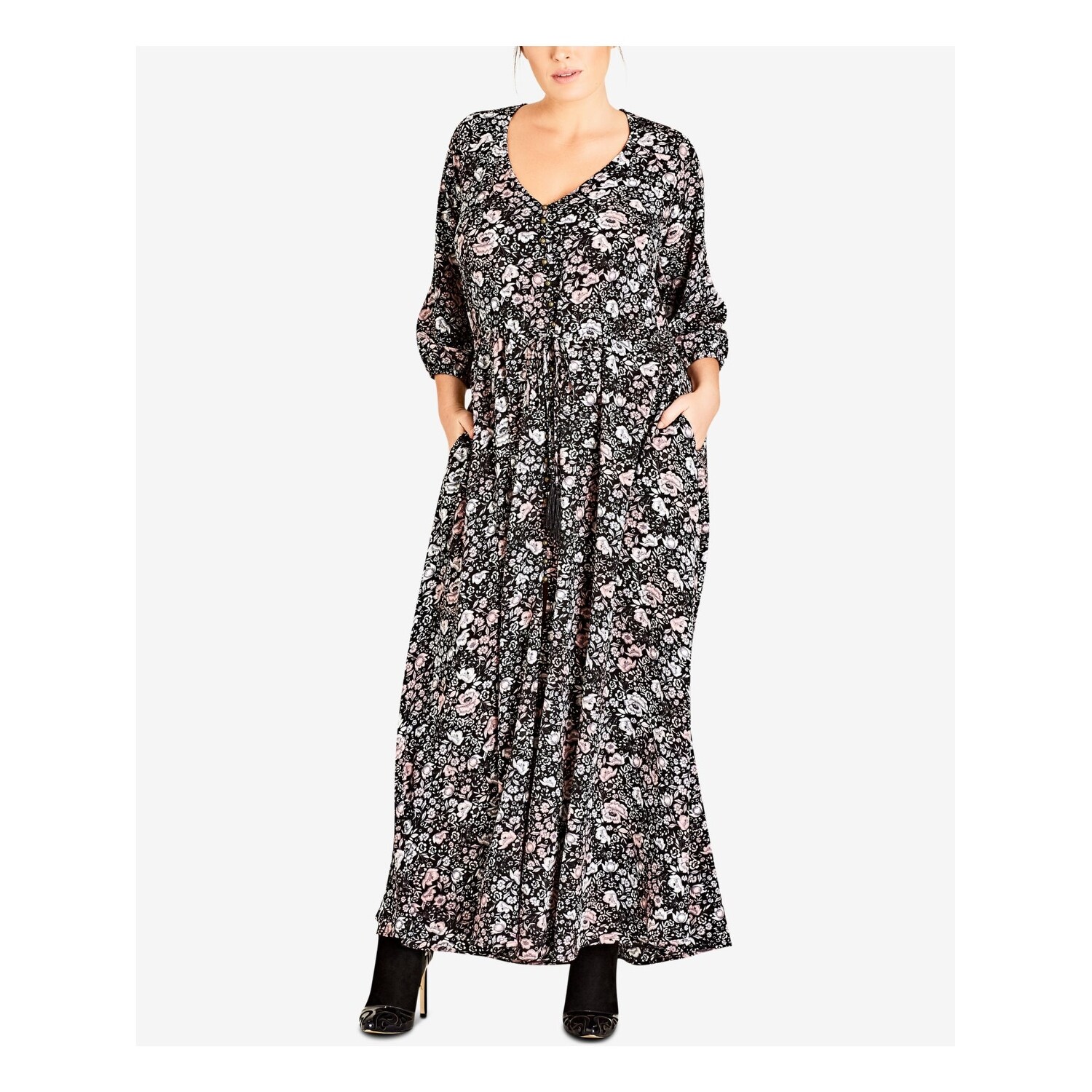 long sleeve evening dress size 18