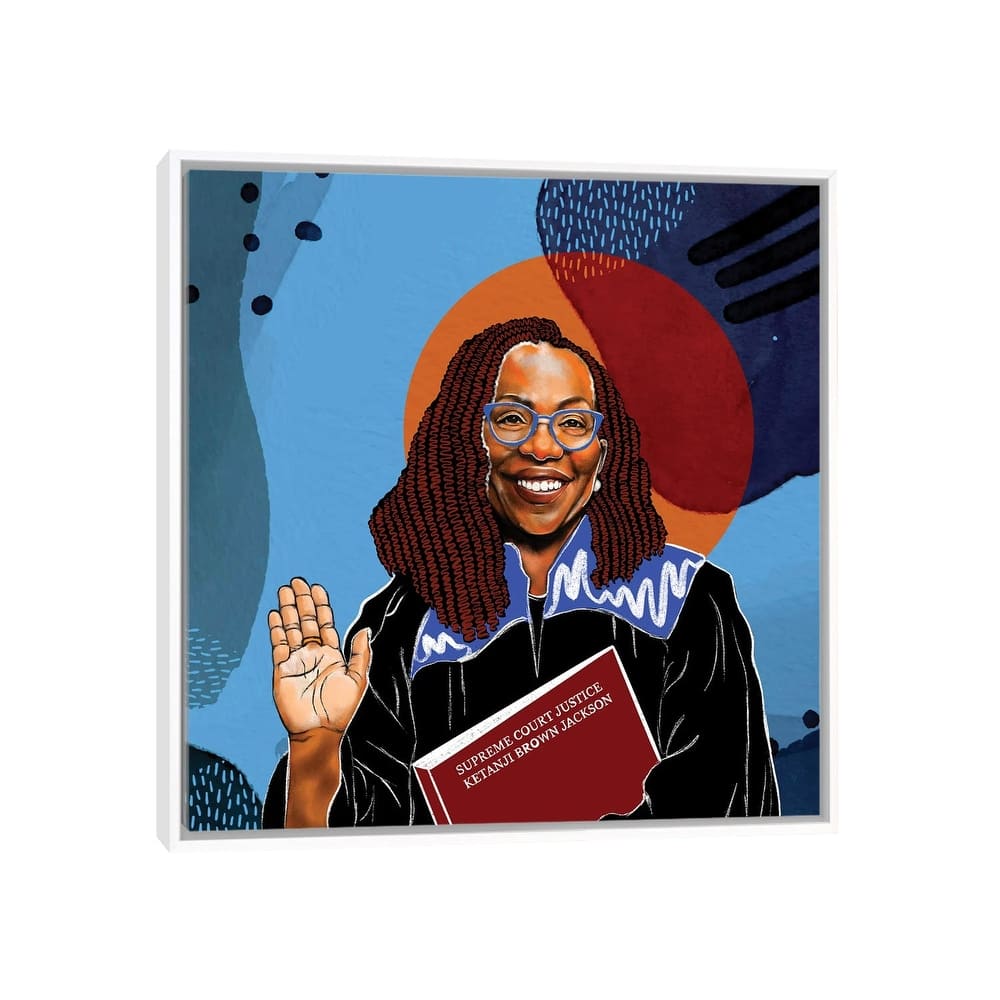 iCanvas "Supreme Court Justice Ketanji Brown Jackson" by Domonique Brown Framed Canvas Print