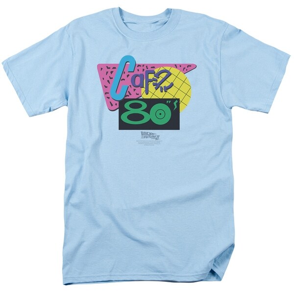 Shop Back To The Future Ii Cafe 80s Mens Short Sleeve Shirt Light