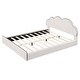preview thumbnail 10 of 13, Beige Queen Size Soft Upholstered Platform Bed for Kids