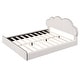 preview thumbnail 10 of 24, Upholstered Platform Bed Queen Size Bed Frame with Cloud-shaped Headboard and Footboard, No Box Spring Needed Velvet Fabric聽