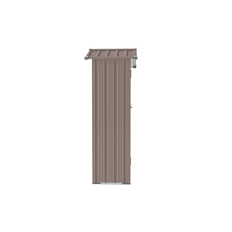 Galvanized Iron Garden Shed Tool Shed with Waterproof Lock & Stylish Design Outdoor Storage Shed for Backyard